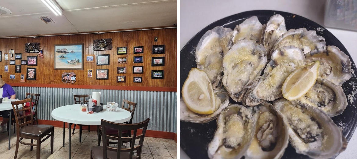 Posey's Up the Creek Steam Room Menu